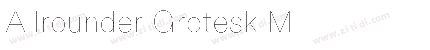 Allrounder Grotesk M字体转换